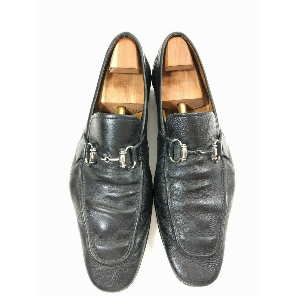 Magnanni 11631 Men Sz 12 M Black Pebbled Leather - Picture 5 of 11